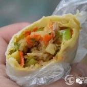 同安祥福市場旁的吳招治薄餅